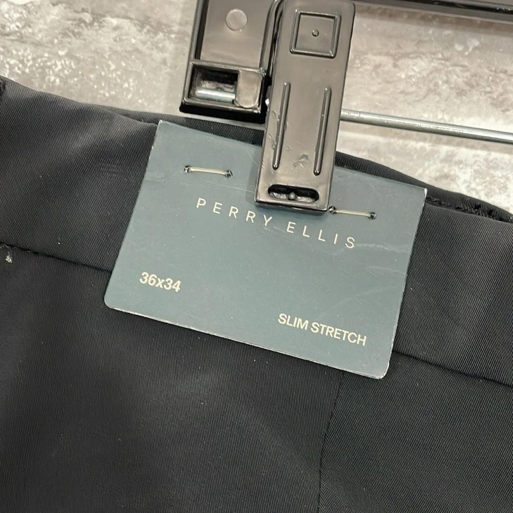 Perry Ellis Black Slim Stretch Pants